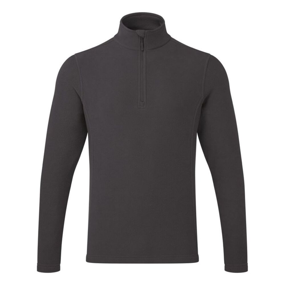 Premier Unisex Adult Recyclight Quarter Zip Fleece / Dark Grey